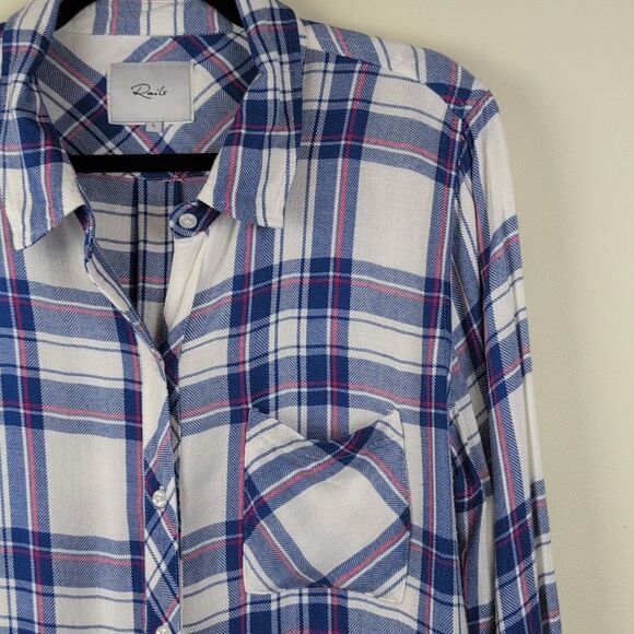 Rails Hunter Plaid Button Front Shirt Size L - Picture 3 of 11